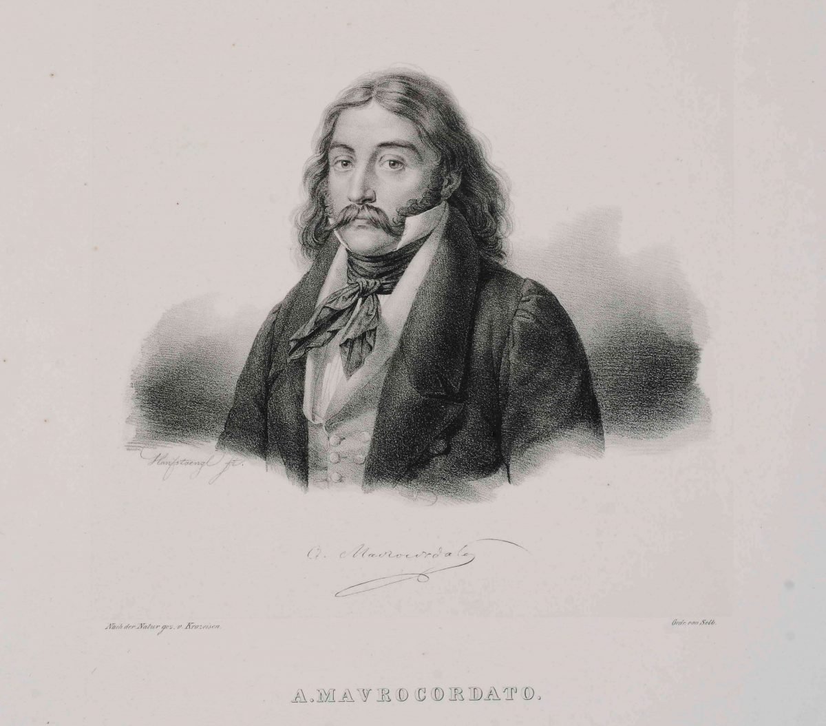 Αλέξανδρος Μαυροκορδάτος  (1791-1865) Λιθογραφία του  Karl Krazeisen  Πηγή: Εθνικό Ιστορικό Μουσείο, Αθήνα