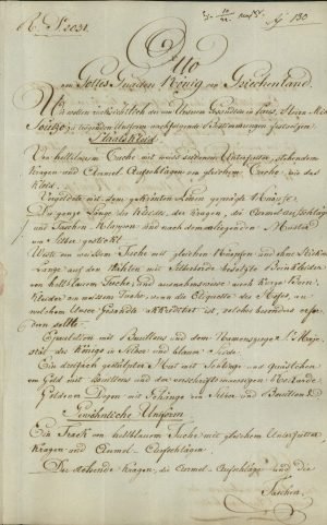 Decree of the Regency defining the formal and casual attire of the first Ambassador of Greece in Paris, Michael Soutzos Page 1
