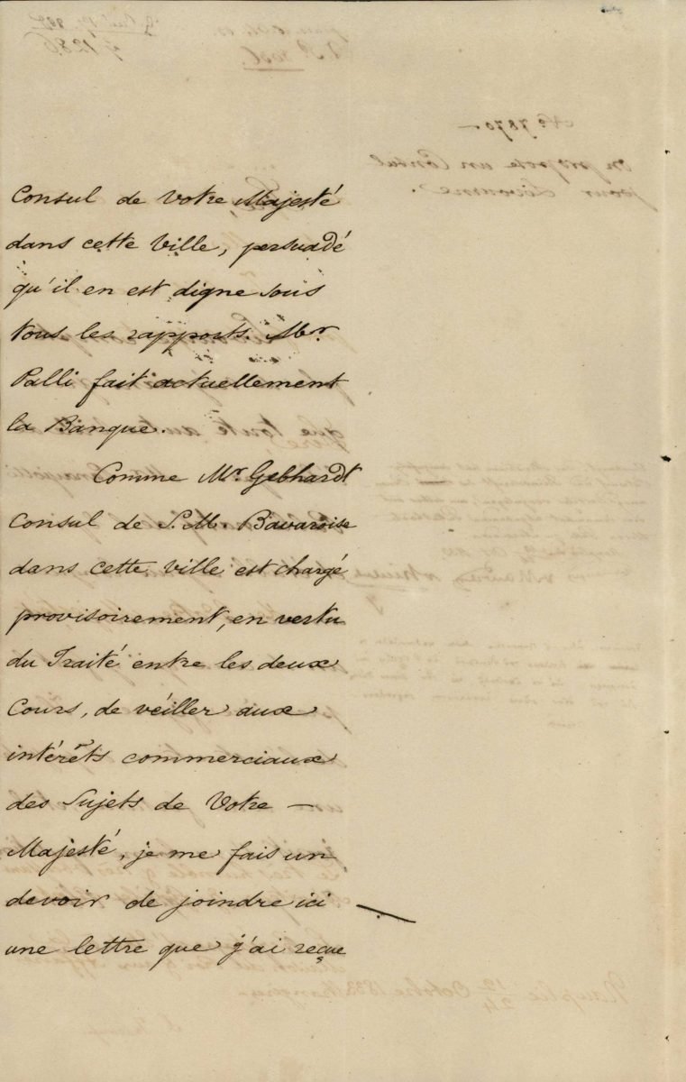 Minister of Foreign Affairs Spyridon Trikoupis proposes the nomination of Panagiotis Pallis as Consul of Greece in Livorno of the Grand Duchy of Tuscany Page 2